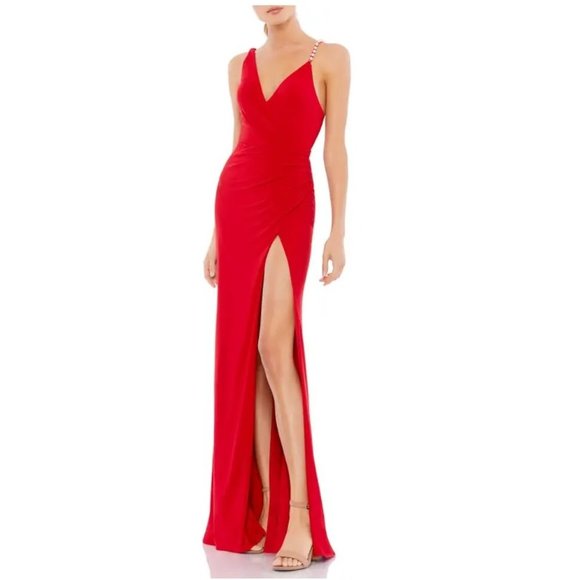 Mac Duggal Red Evening Gown - Picture 1 of 5